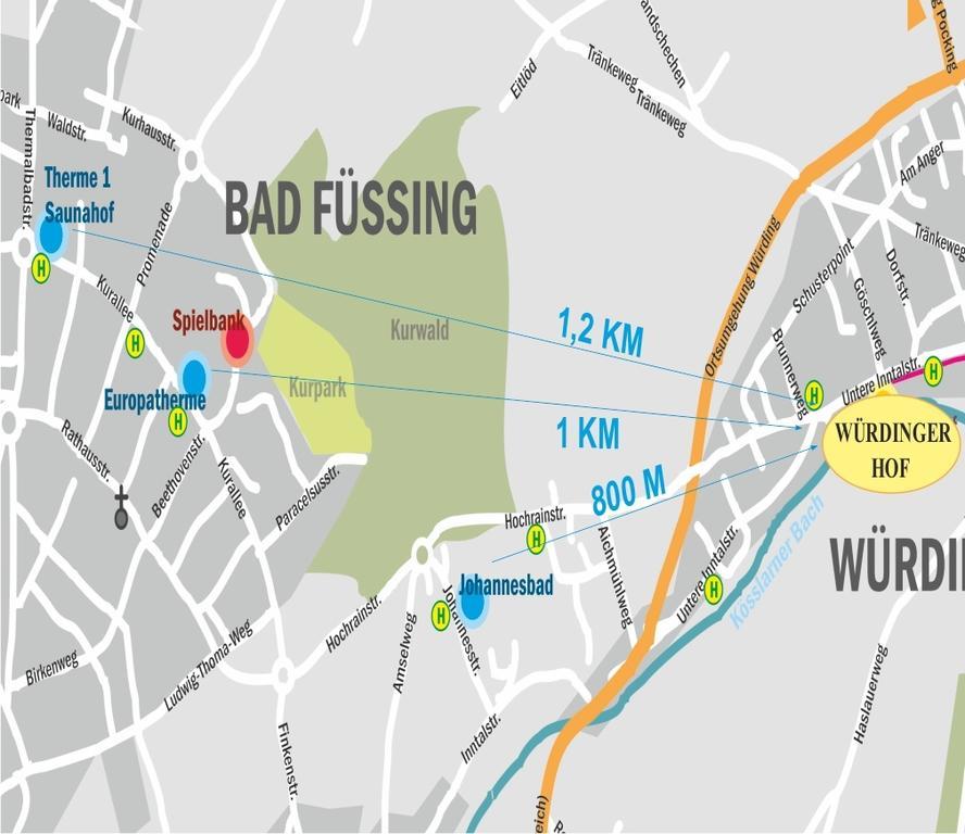 Kurhotel Wuerdinger Hof Bad Füssing Екстериор снимка